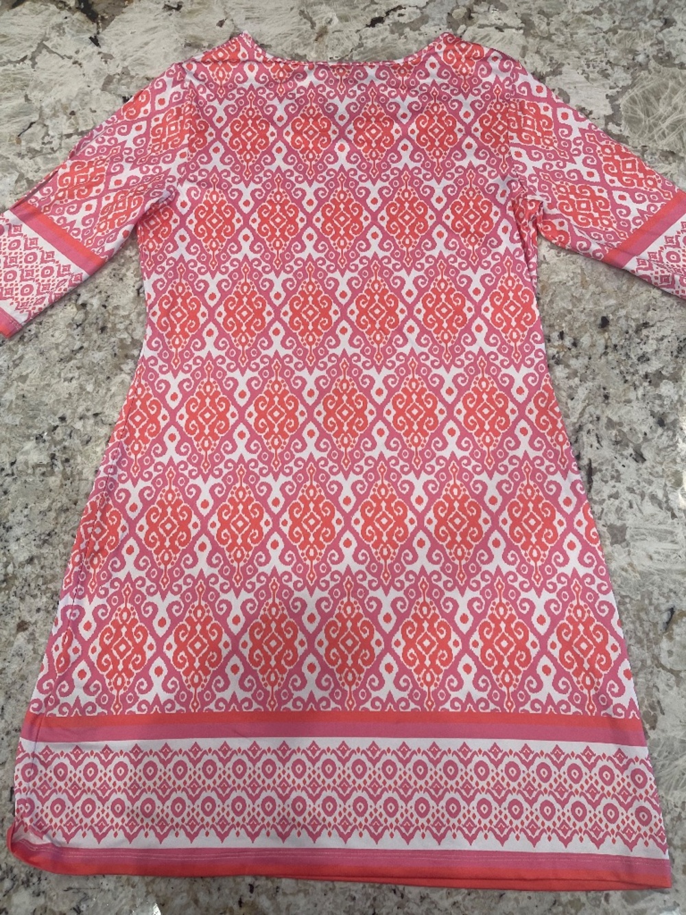 Charlie Paige Geometric Print Dress S Petite Summer Vibrant Beach Coastal - Picture 7 of 9